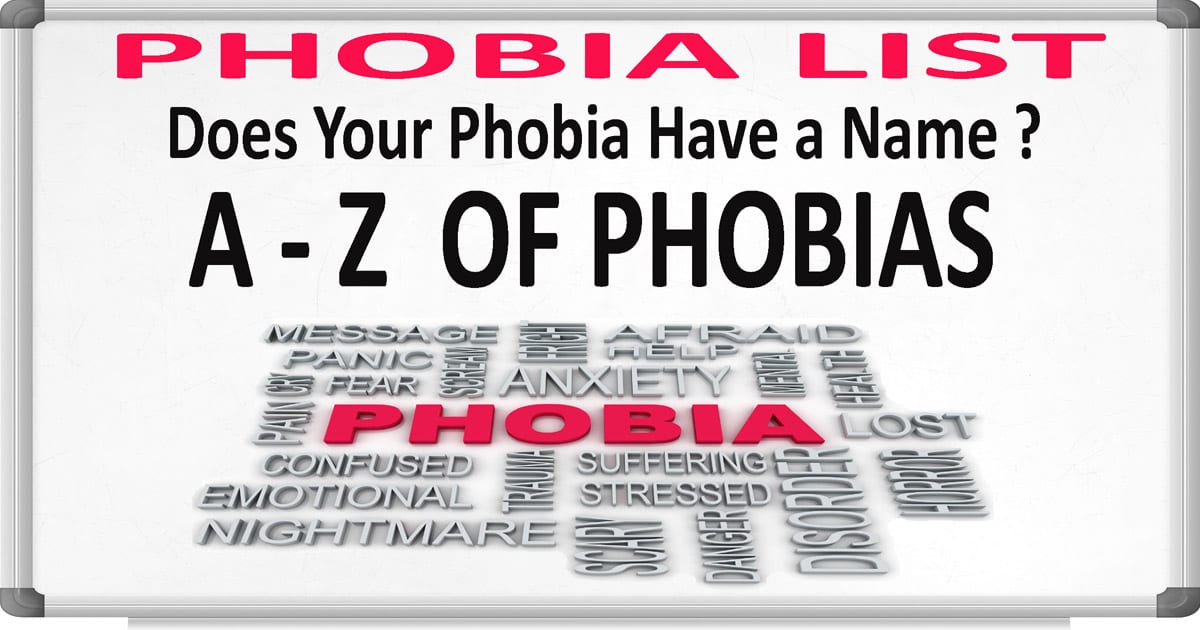 The A - Z Phobia List | Belfast Hypnotherapy Centre